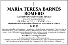 María Teresa Barnés Romero